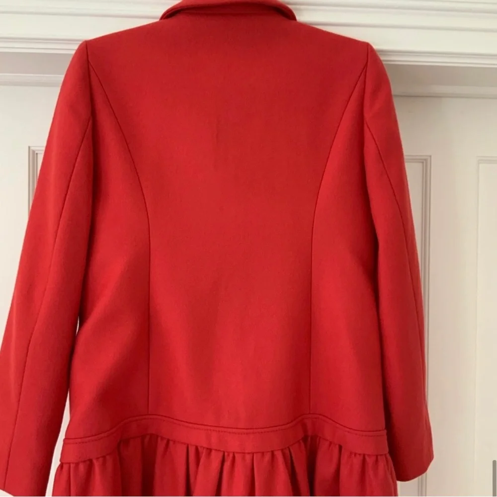 Red Valentino wool blend red coat with bows - Picture 4 of 12